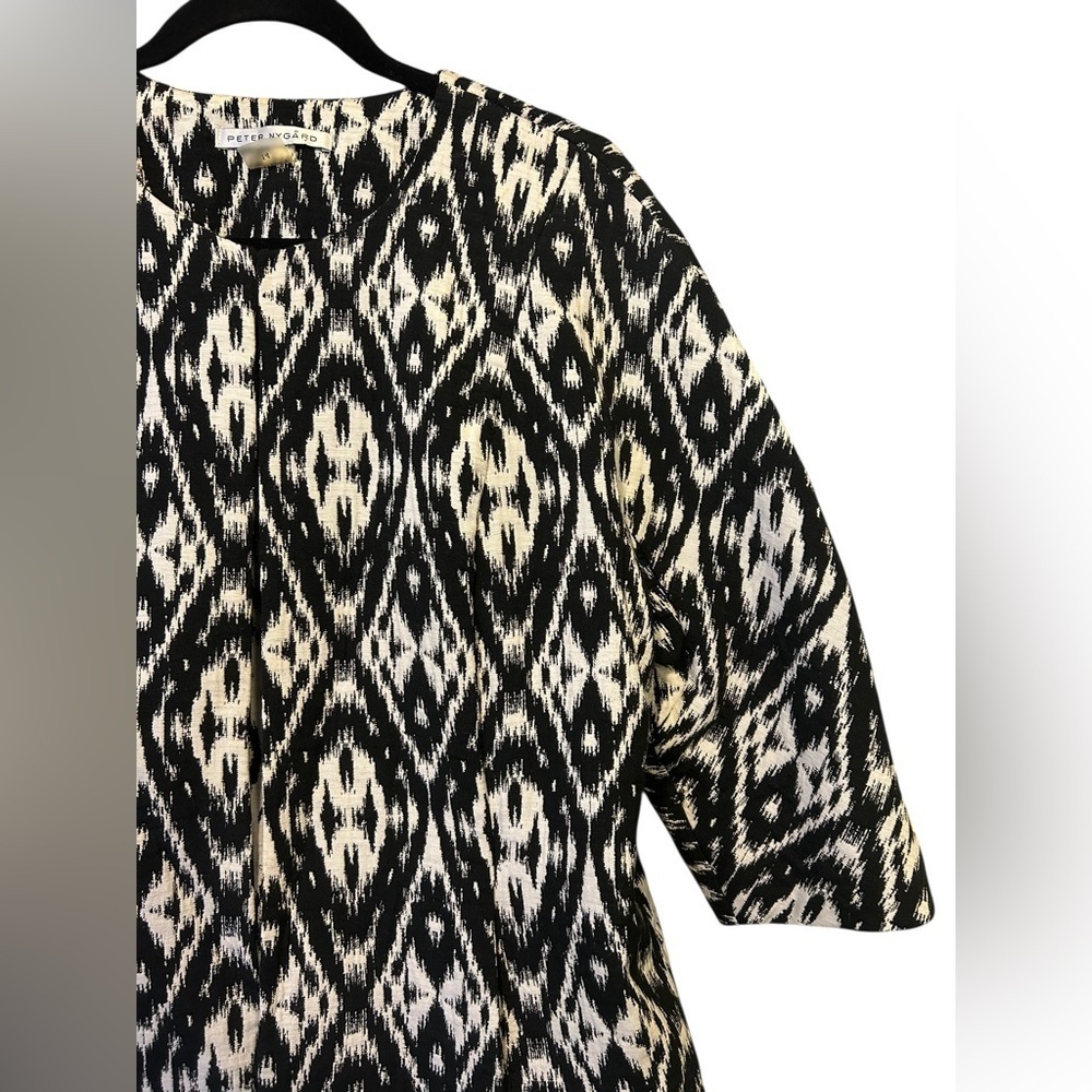 Peter Nygard Ikat Open-Front Blazer - Picture 7 of 11